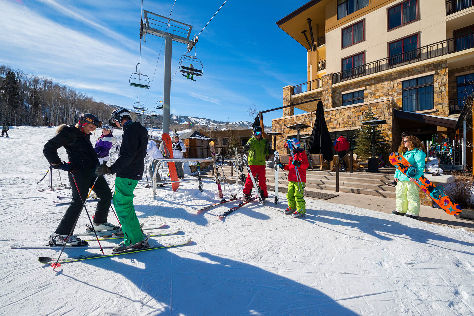 Zona de esquí de Snowmass Base Village;